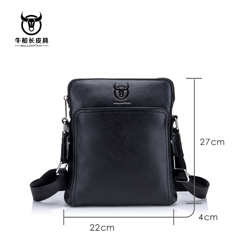 Bull Captain Men Bag Genuine Leather Shoulder Messenger Bag – BULL ...